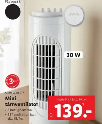 Lidl Mini tårnventilator tilbud