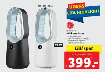 Lidl Mini ventilator tilbud