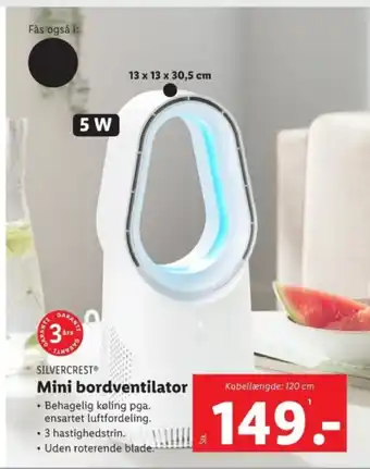 Lidl Mini bordventilator tilbud