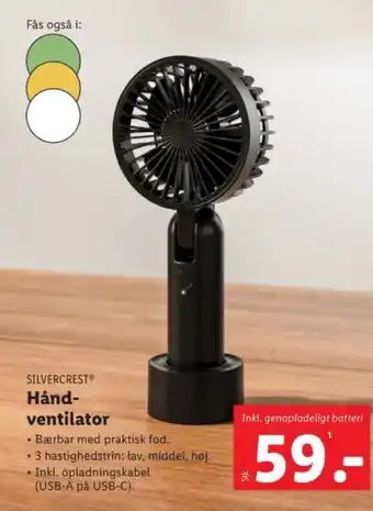 Lidl Hånd ventilator tilbud