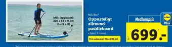 Lidl Oppusteligt allround- paddleboard tilbud