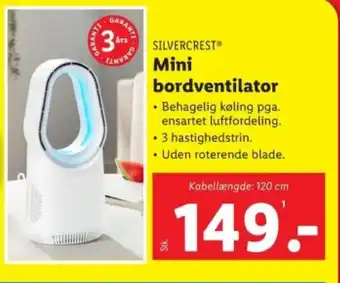 Lidl Mini bordventilator tilbud