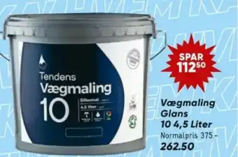 Bilka Vægmaling Glans 10 4,5 Liter tilbud