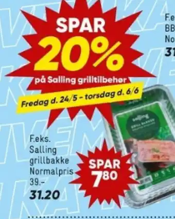 Bilka Salling grillbakke tilbud