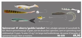 Spinnersæt til aborre/gedde/sandart
