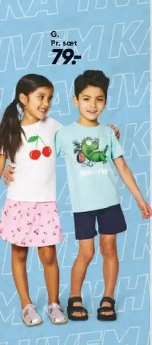 Bilka T-shirt , shorts eller nederdel 98-152 cm tilbud