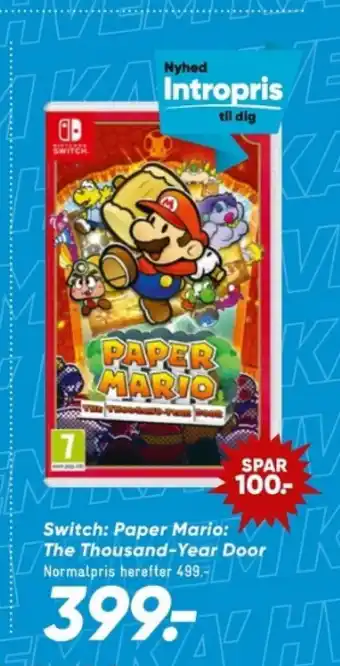 Bilka Switch Paper Mario The Thousand-Year Door tilbud