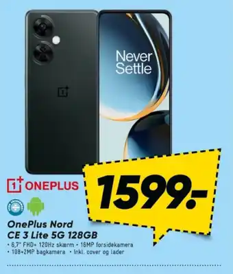 Bilka OnePlus Nord CE 3 Lite 5G 128GB tilbud