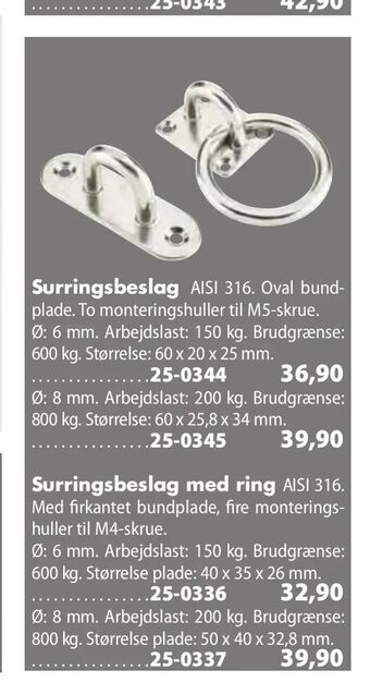 Surringsbeslag med ring