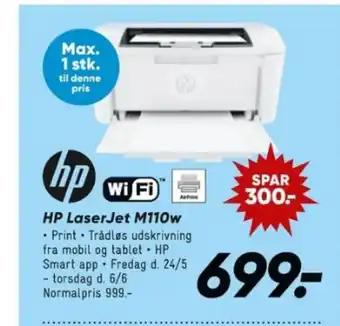 Bilka HP LaserJet M110w tilbud