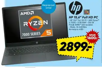 Bilka HP 15,6" Full HD PC tilbud