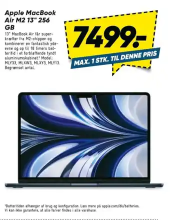 Bilka Apple MacBook Air M2 13" 256 GB tilbud