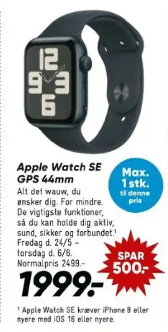Bilka Apple Watch SE GPS 44mm tilbud