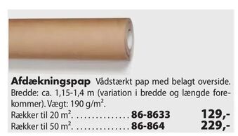 Biltema Afdækningspap tilbud