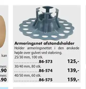 Biltema Armeringsnet afstandsholder tilbud