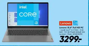 Bilka Lenovo 15,6" Full HD PC tilbud