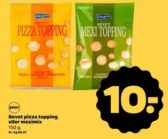 Netto Revet pizza topping eller meximix tilbud