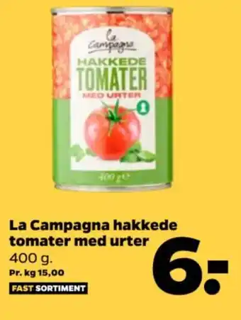 Netto La Campagna hakkede tomater med urter tilbud
