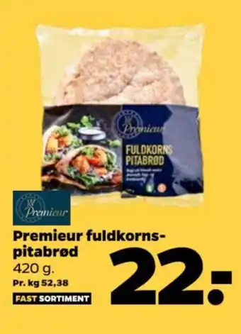 Netto Premieur fuldkorns- pitabrød tilbud