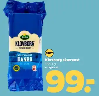 Netto Klovborg skæreost tilbud