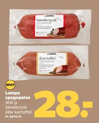 Netto Lampe spegepølse tilbud
