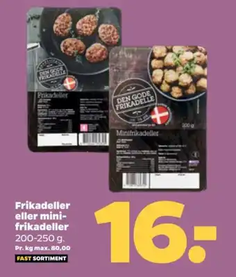 Netto Frikadeller eller mini- frikadeller tilbud