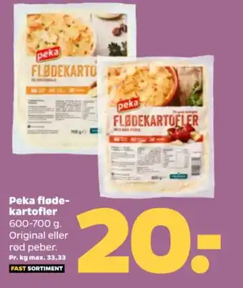 Peka fløde- kartofler