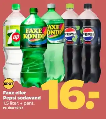 Netto Faxe eller Pepsi sodavand tilbud