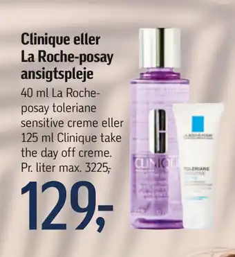 Føtex Clinique eller La Roche-posay ansigtspleje tilbud