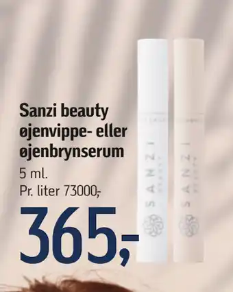 Føtex Sanzi beauty øjenvippe- eller øjenbrynserum tilbud