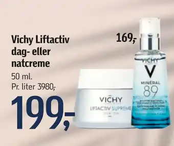 Føtex Vichy Liftactiv dag- eller natcreme tilbud