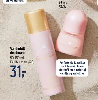 Føtex Vanderbilt deodorant tilbud