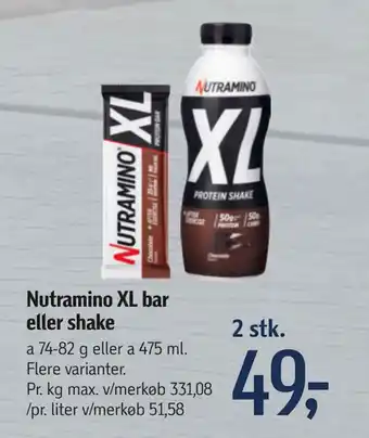 Nutramino XL bar eller shake