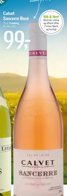 Føtex Calvet Sancerre Rosé tilbud