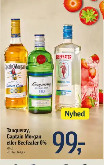 Føtex Tanqueray, Captain Morgan eller Beefeater 0% tilbud