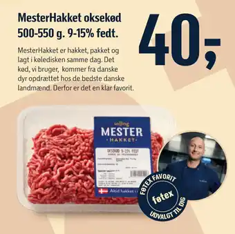 Føtex MesterHakket oksekød 500-550 g. 9-15% fedt tilbud