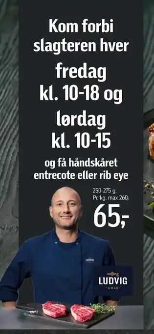 Føtex Kom forbi slagteren og få håndskåret entrecote eller rib eye tilbud