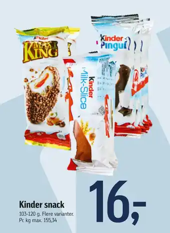 Føtex Kinder snack tilbud