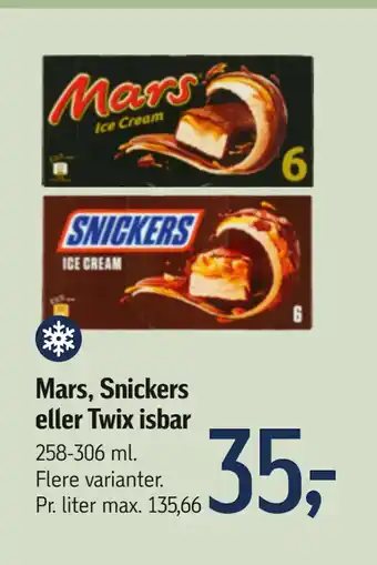 Føtex Mars, Snickers eller Twix isbar tilbud