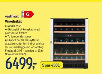 Føtex Vinkøleskab tilbud