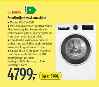 Føtex Frontbetjent vaskemaskine tilbud