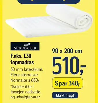 Føtex L30 topmadras tilbud
