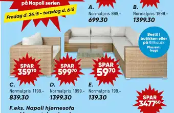 Bilka Napoli loungestol tilbud