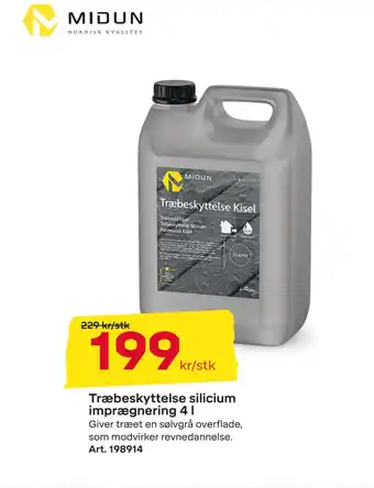 Byggmax Træbeskyttelse silicium imprægnering 4 l tilbud