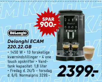 Bilka Delonghi ECAM 220.22.GB tilbud