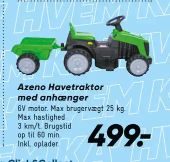 Bilka Azeno Havetraktor med anhænger tilbud