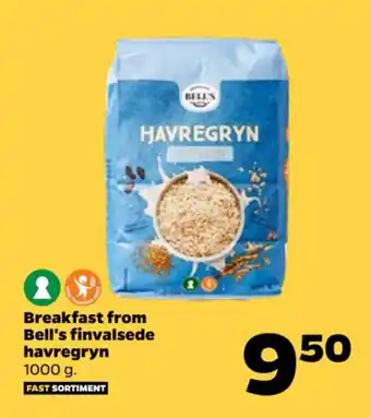 Netto Breakfast from Bell's finvalsede havregryn tilbud