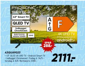 Bilka PROSONIC QLED TV tilbud