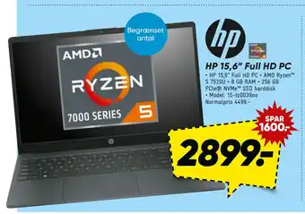 Bilka HP 15,6” Full HD PC tilbud