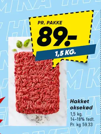 Bilka Hakket oksekød tilbud